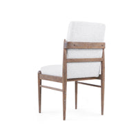 Veer Off-White Boucle & Driftwood Side Chair
