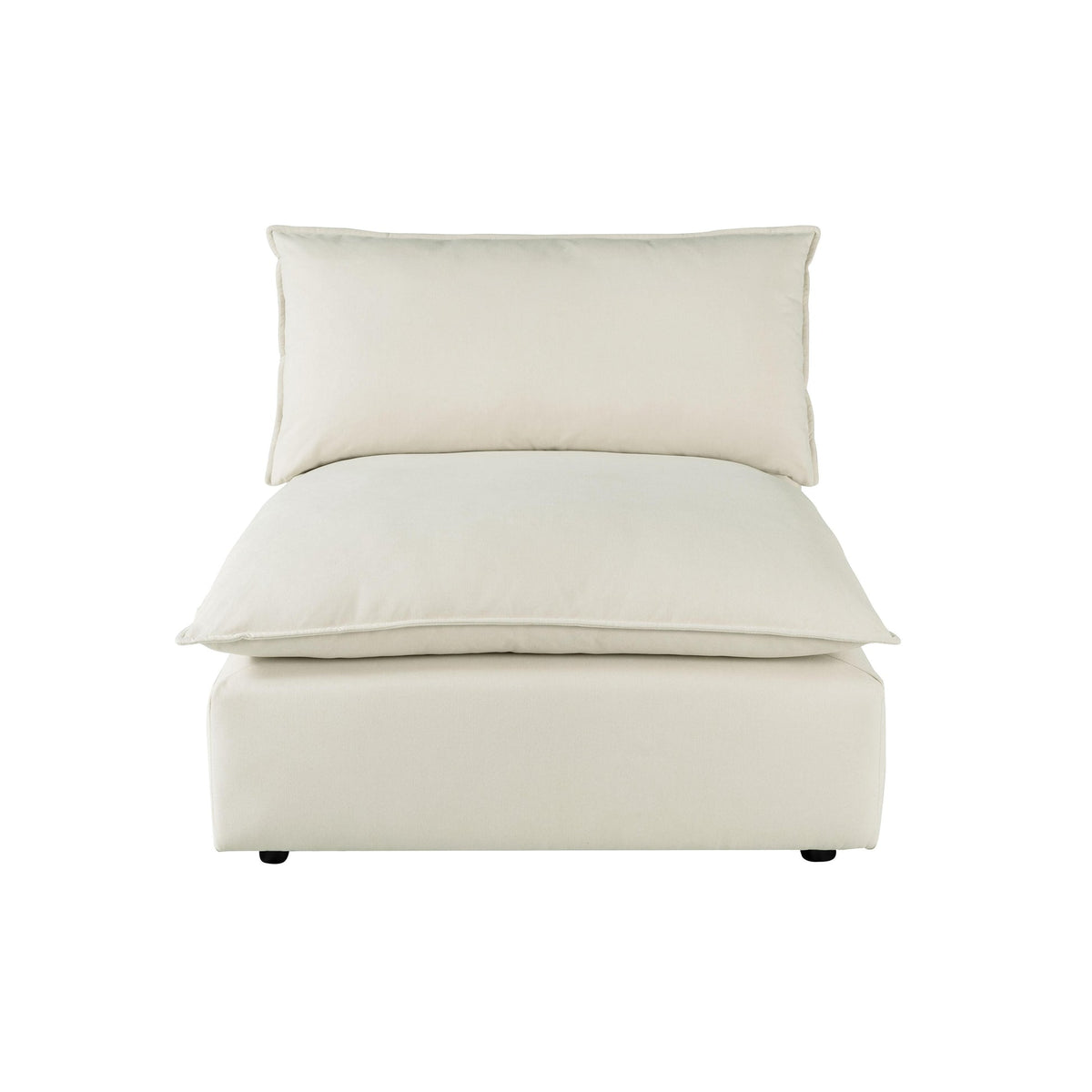 Cali Natural Performance Fabric Modular Armless Chair