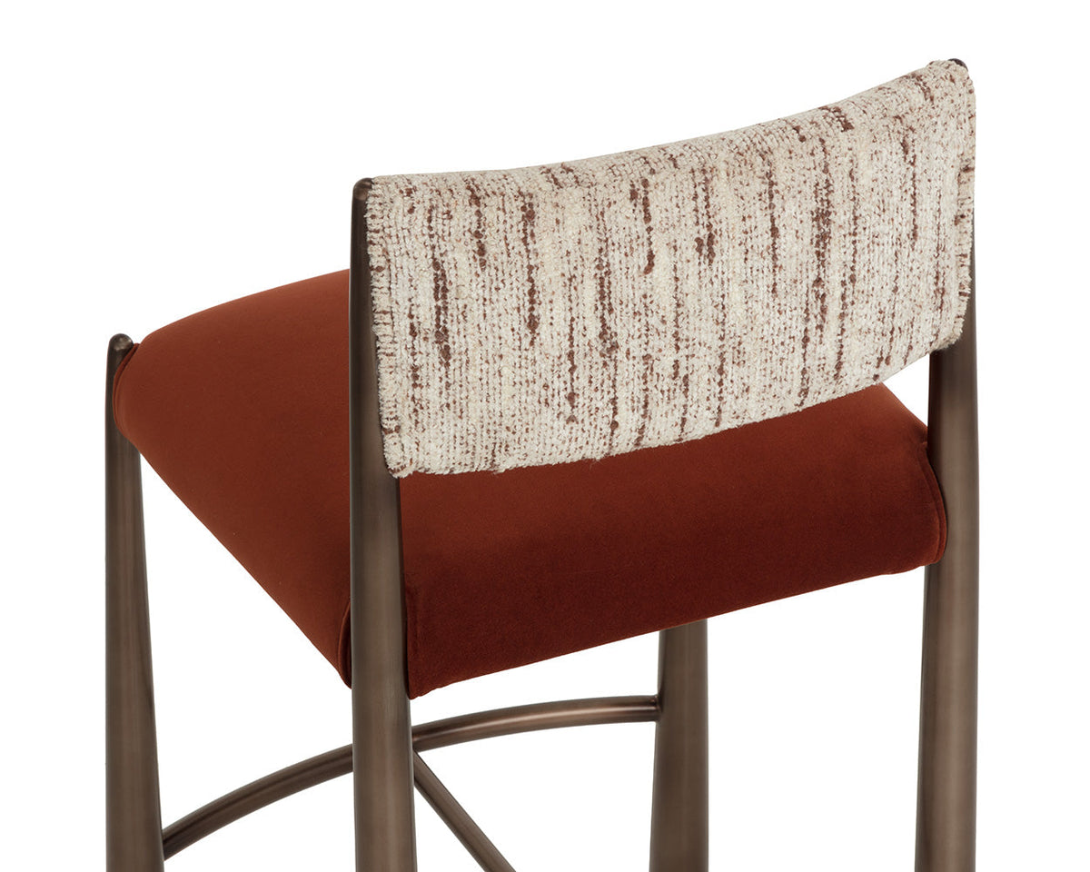 Bayard Two-Tone & Dark Bronze Counter Stool
