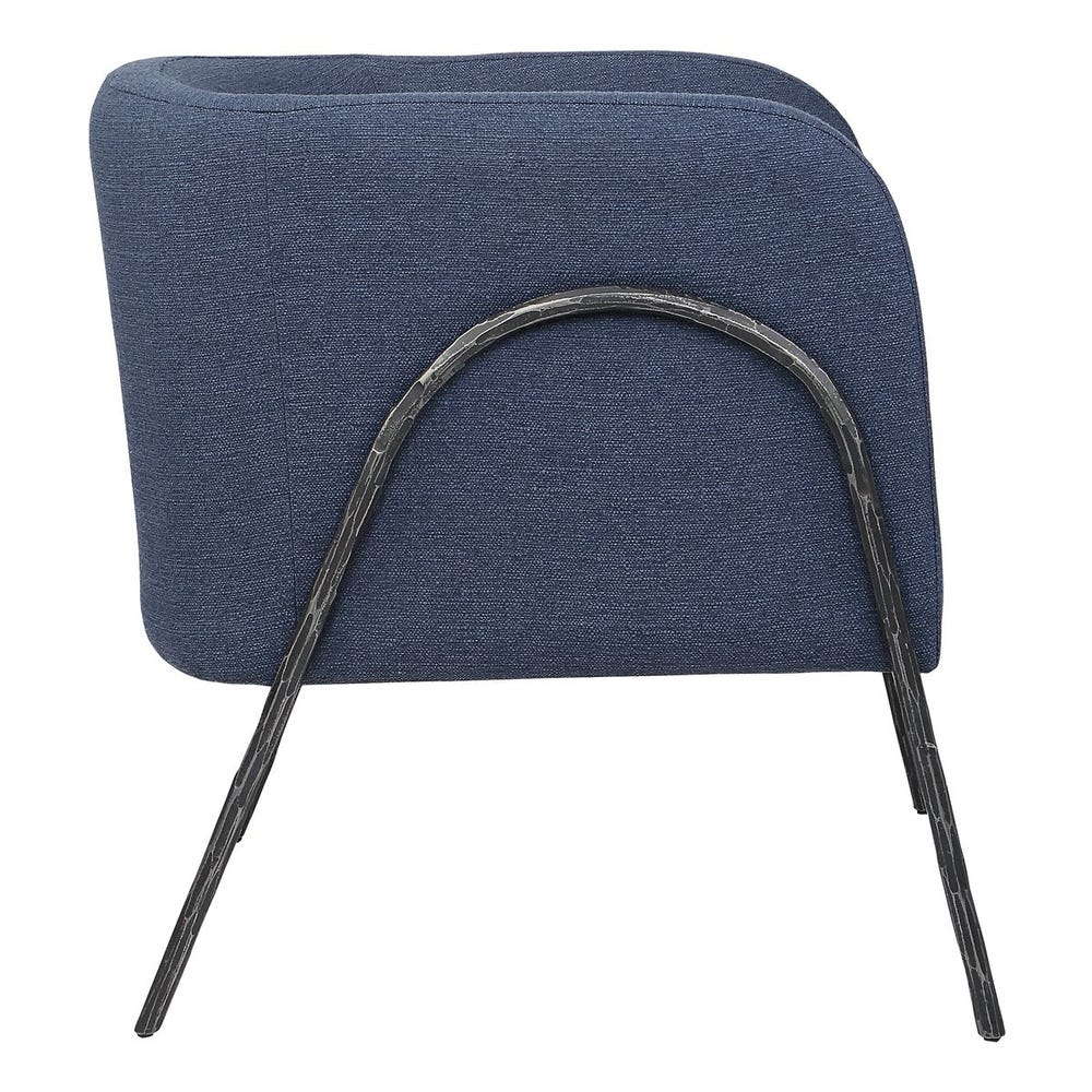 Netta Blue Denim Accent Chair