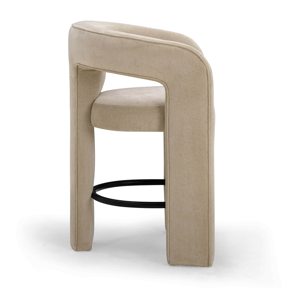 Malone Taupe Performance Chenille Counter Stool