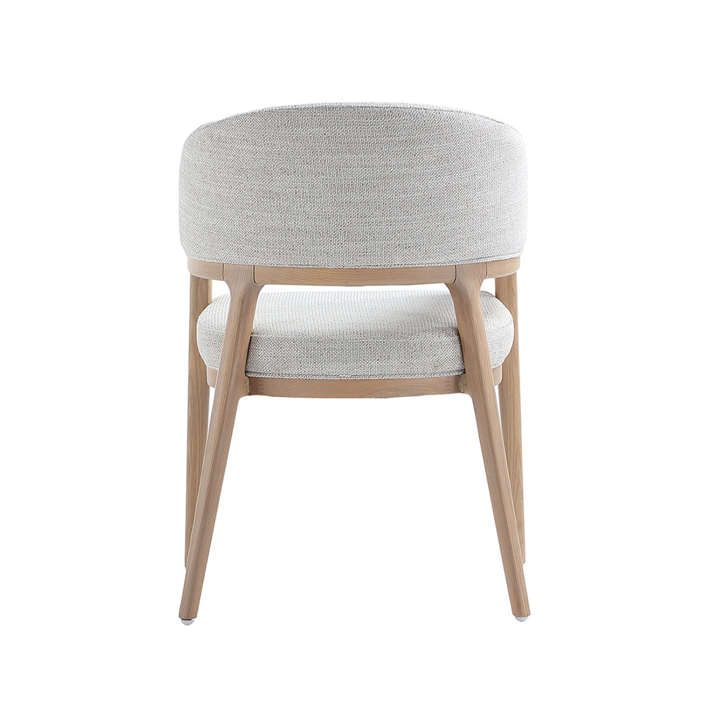 Cosette Grey Linen Dining Chair