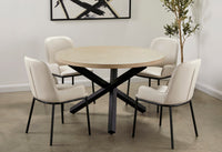 Suri 48" Natural Wood Round Dining Table