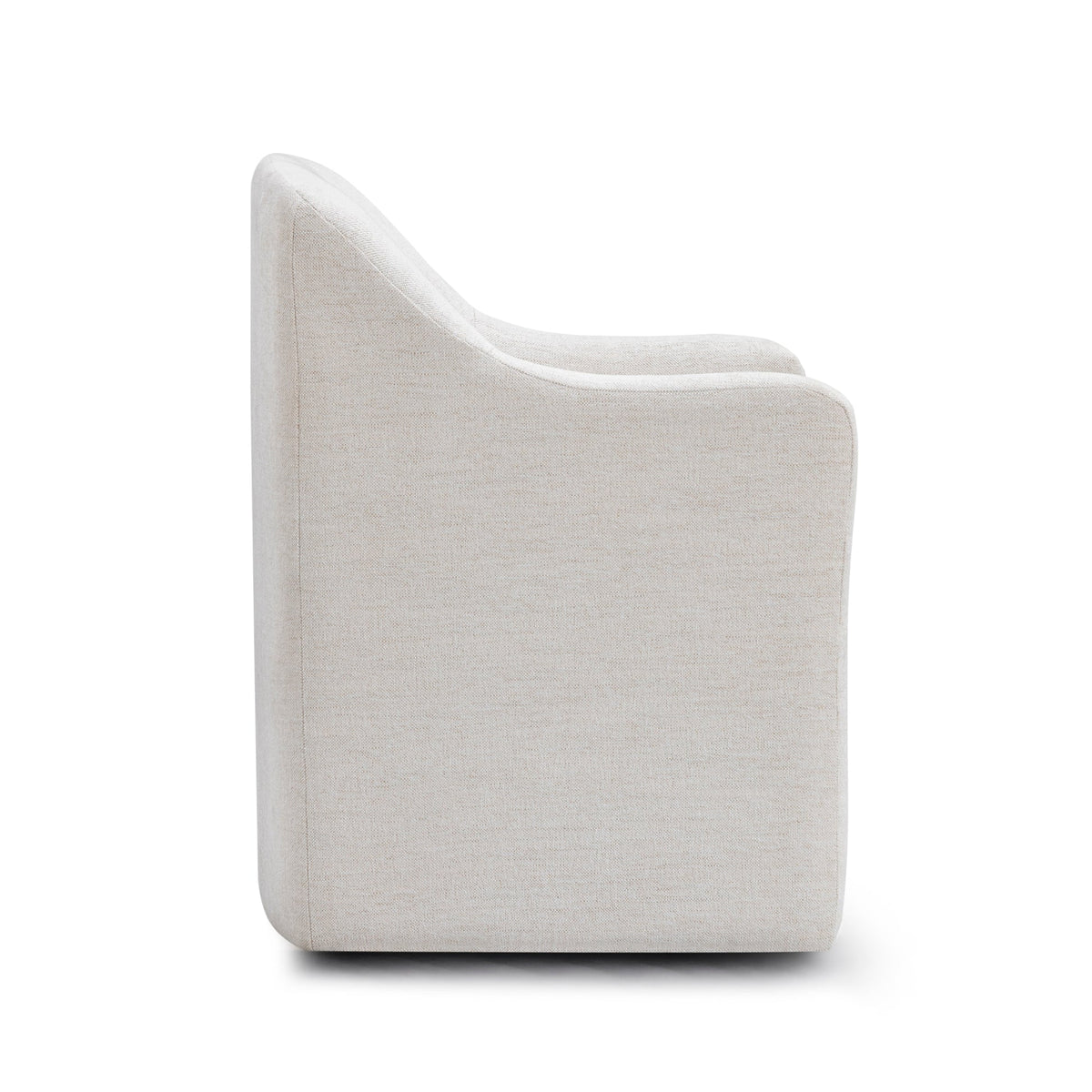 Hope Tall Off-White Textured Performance Fabric Dining Chair