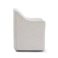 Hope Tall Off-White Textured Performance Fabric Dining Chair