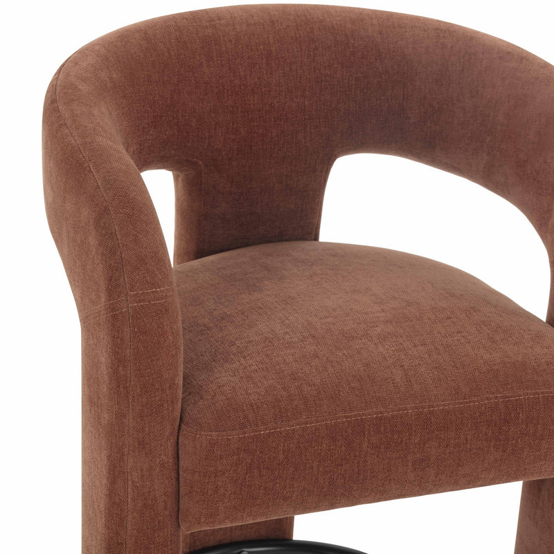 Malone Rust Red Performance Chenille Stool