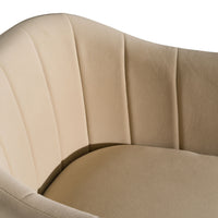 Akiko Modern Beige Fabric Dining Chair
