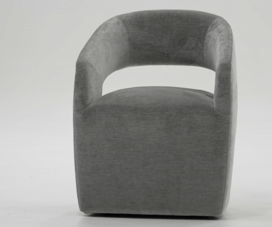 Gastra Grey Modern Fabric Dining Chair