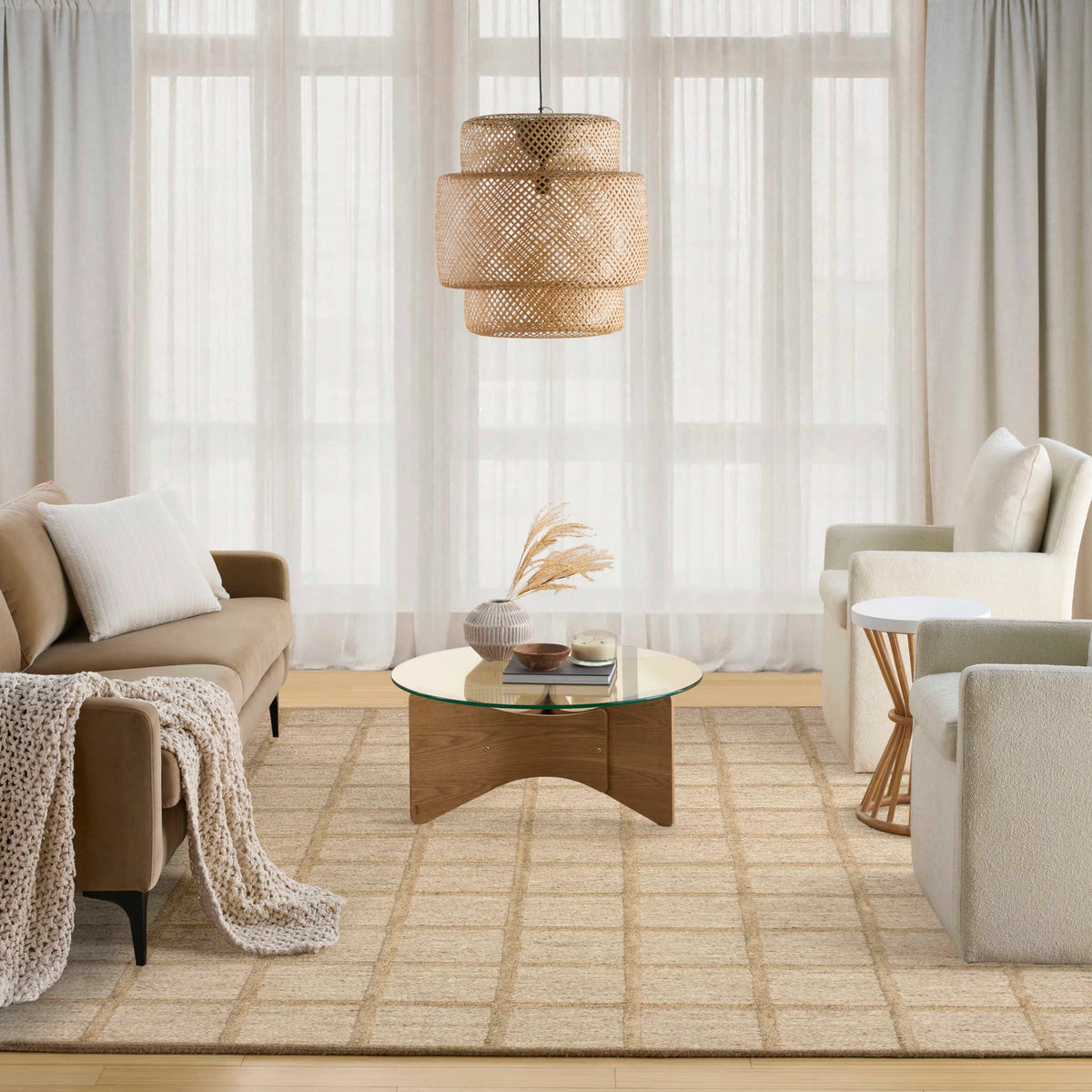 Marian Camel Wool Area Rug