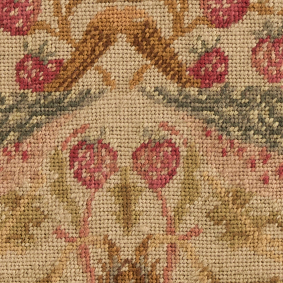 Taylor Vintage Beige Floral 20" x 26" Throw Pillow