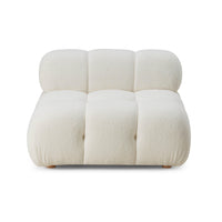 Vogue Cream Performance Vegan Shearling Modular Armless Chair