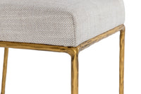 Leslie Modern Off-White & Gold Counter Stool