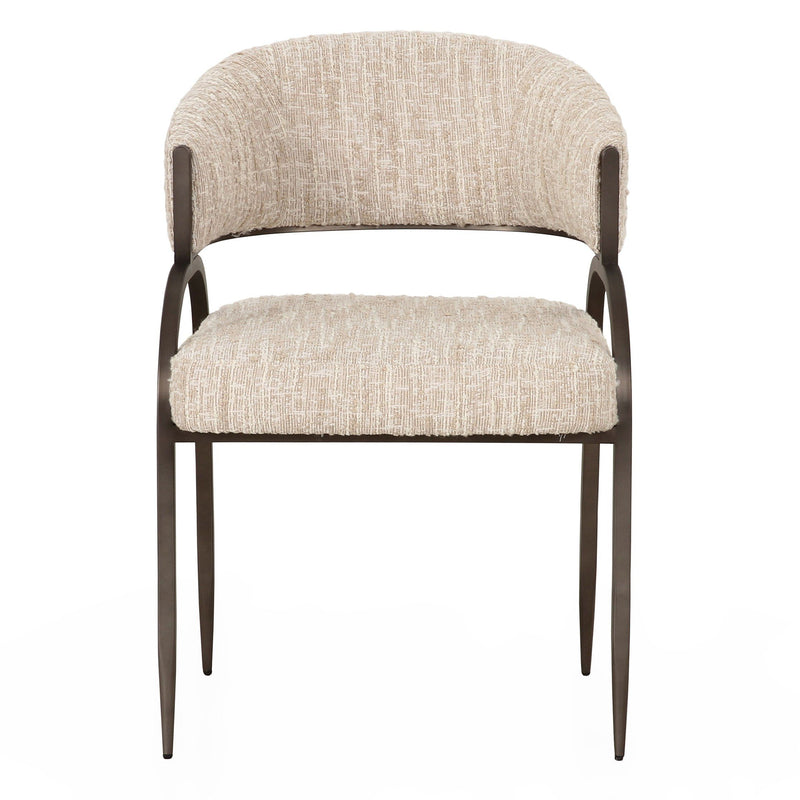 Josephine Modern Beige Fabric Dining Chair