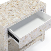Piara Natural Mother of Pearl Inlaid Nightstand