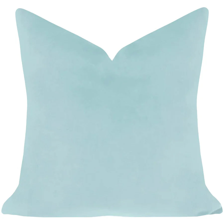 Serenity Blue Velvet Pillow (3 Sizes Available)