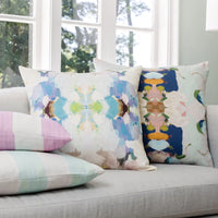 Whimsical Navy Garden Multicolour Decorative Pillow (4 Sizes Available)