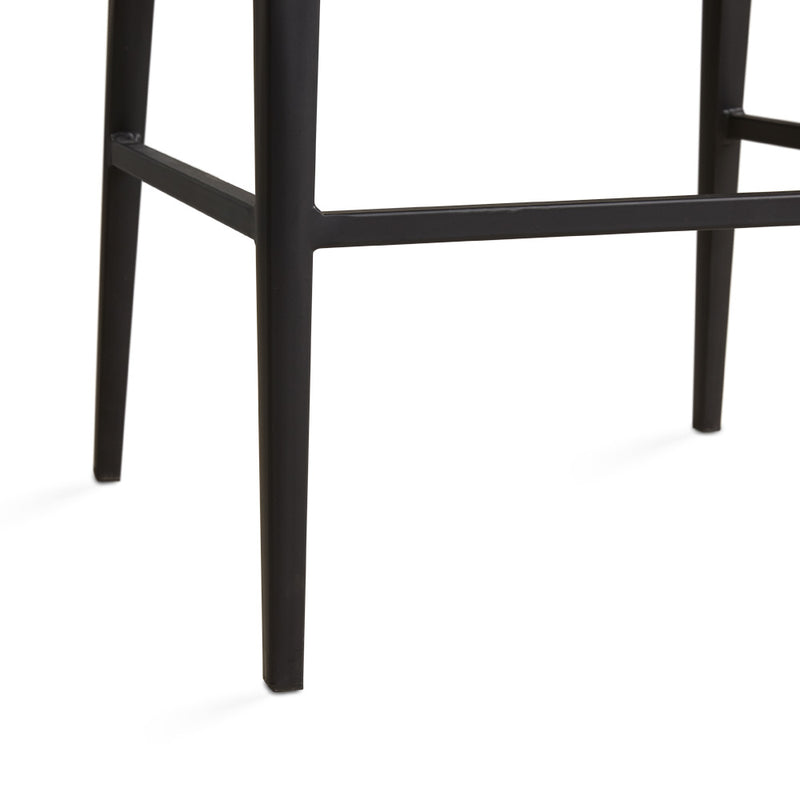 Flynn Taupe Faux Leather Counter Stool