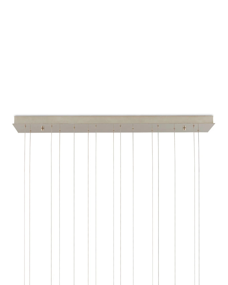 Glace Mirror 15-Light Linear Multi-Drop Pendant