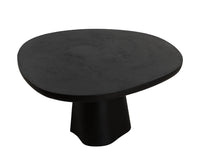Celica 55" Matte Black Concrete Indoor/Outdoor Dining Table