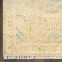 Giselle Green Wool Multicolor Area Rug