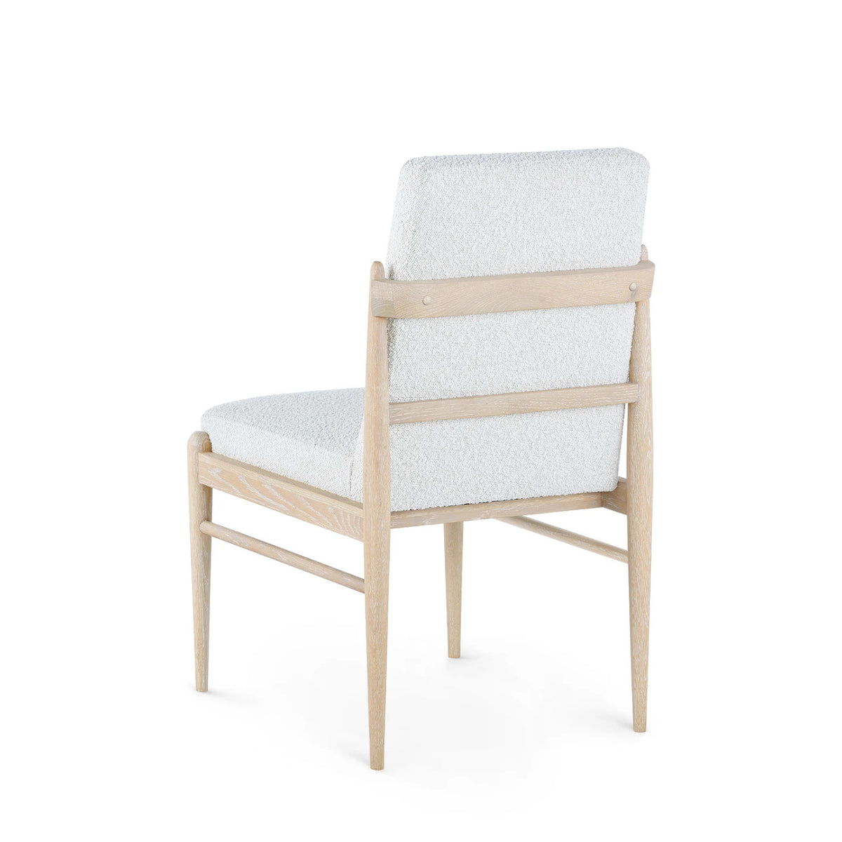 Georgia Woven Textured Boucle & Oak Sand Side Chair (Set of 2)