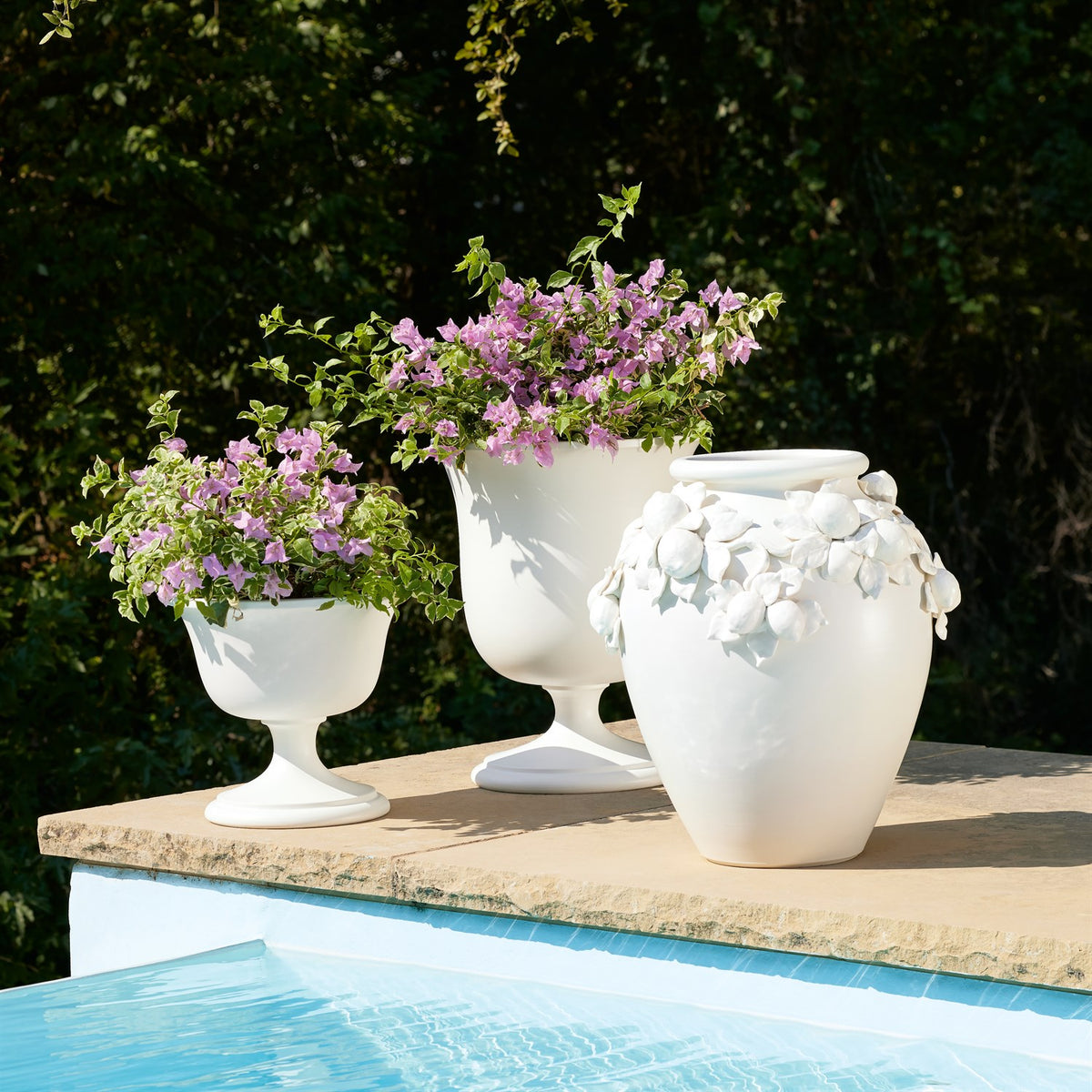 Villa White Matte Limone Urn (2 Sizes Available)