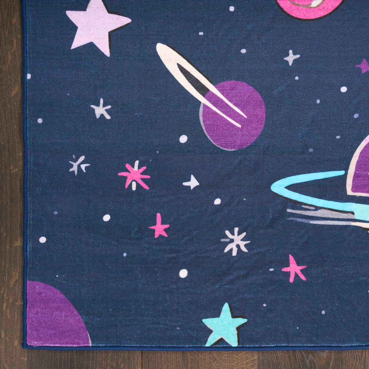 Space Black Area Rug