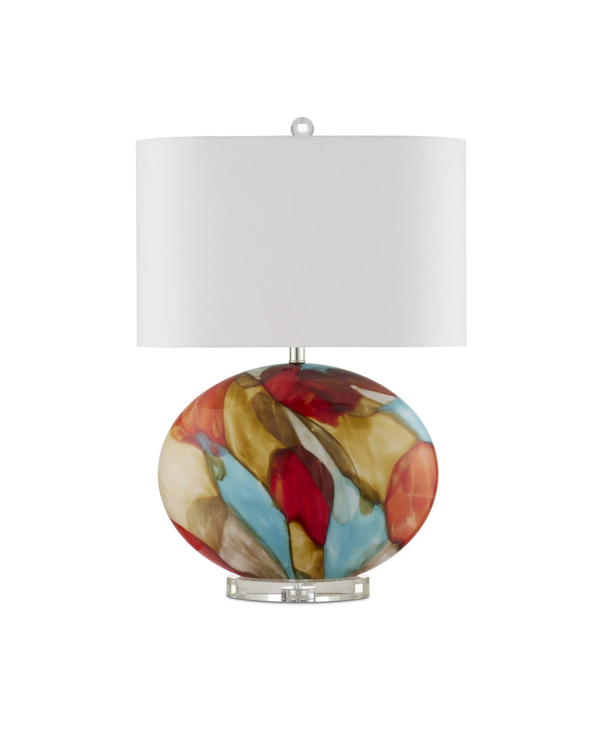 Abstract Swirls Table Lamp