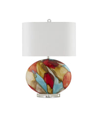 Abstract Swirls Table Lamp