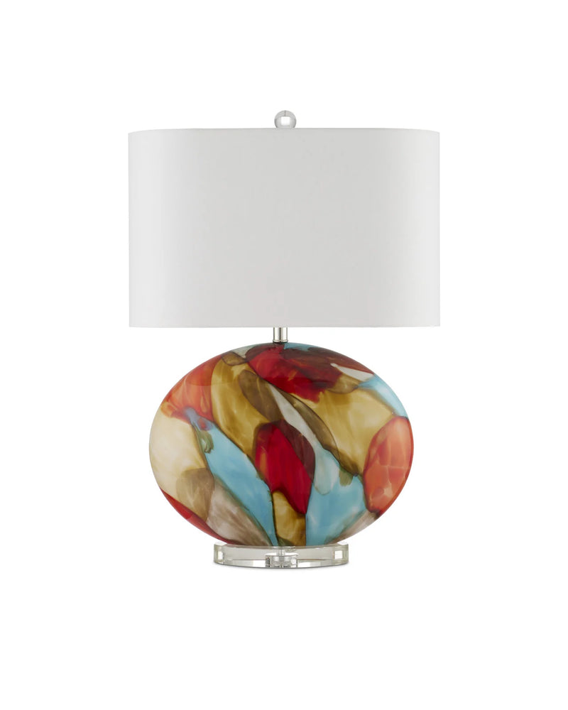 Abstract Swirls Table Lamp