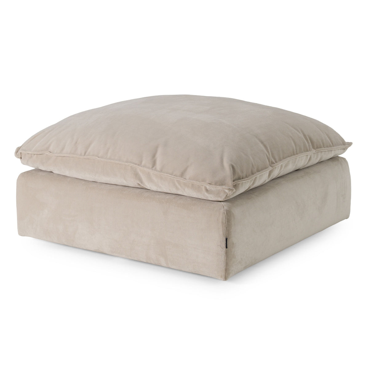 Braylee Modern Light Grey Sectional Ottoman