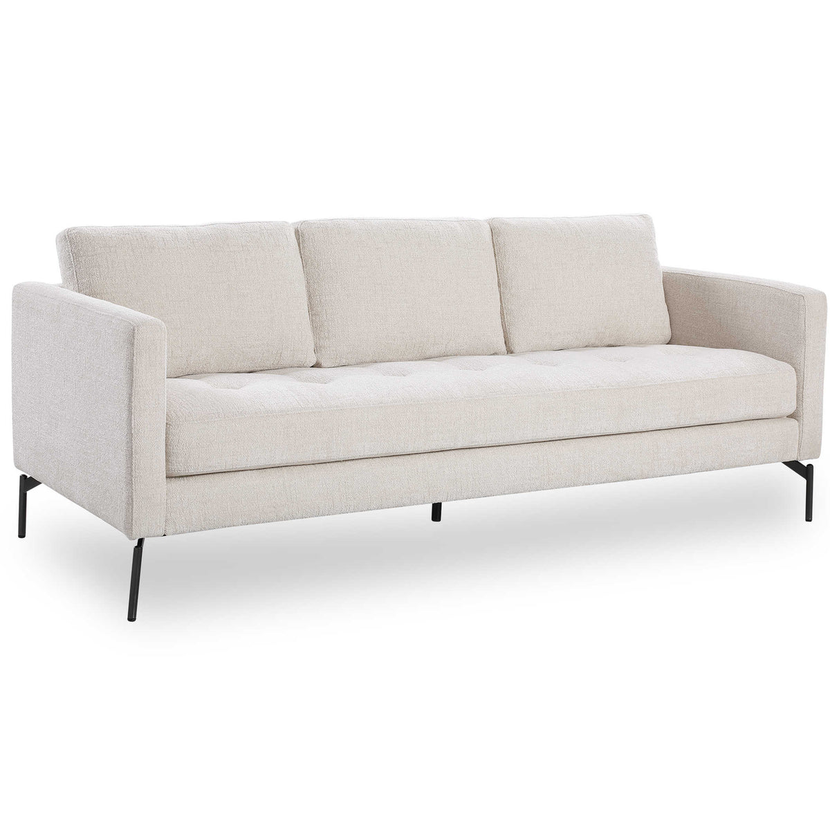 Allegra Ivory Chenille Sofa