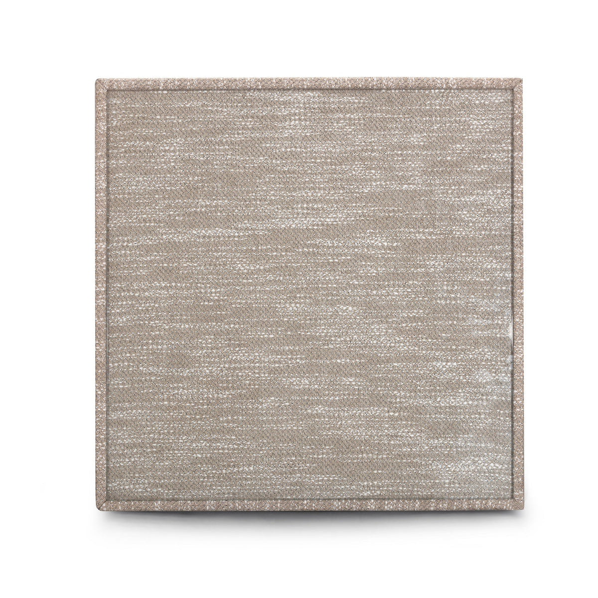 Teresa Beige Performance Chenille Game Table and Two Ottomans Set