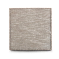 Teresa Beige Performance Chenille Game Table and Two Ottomans Set