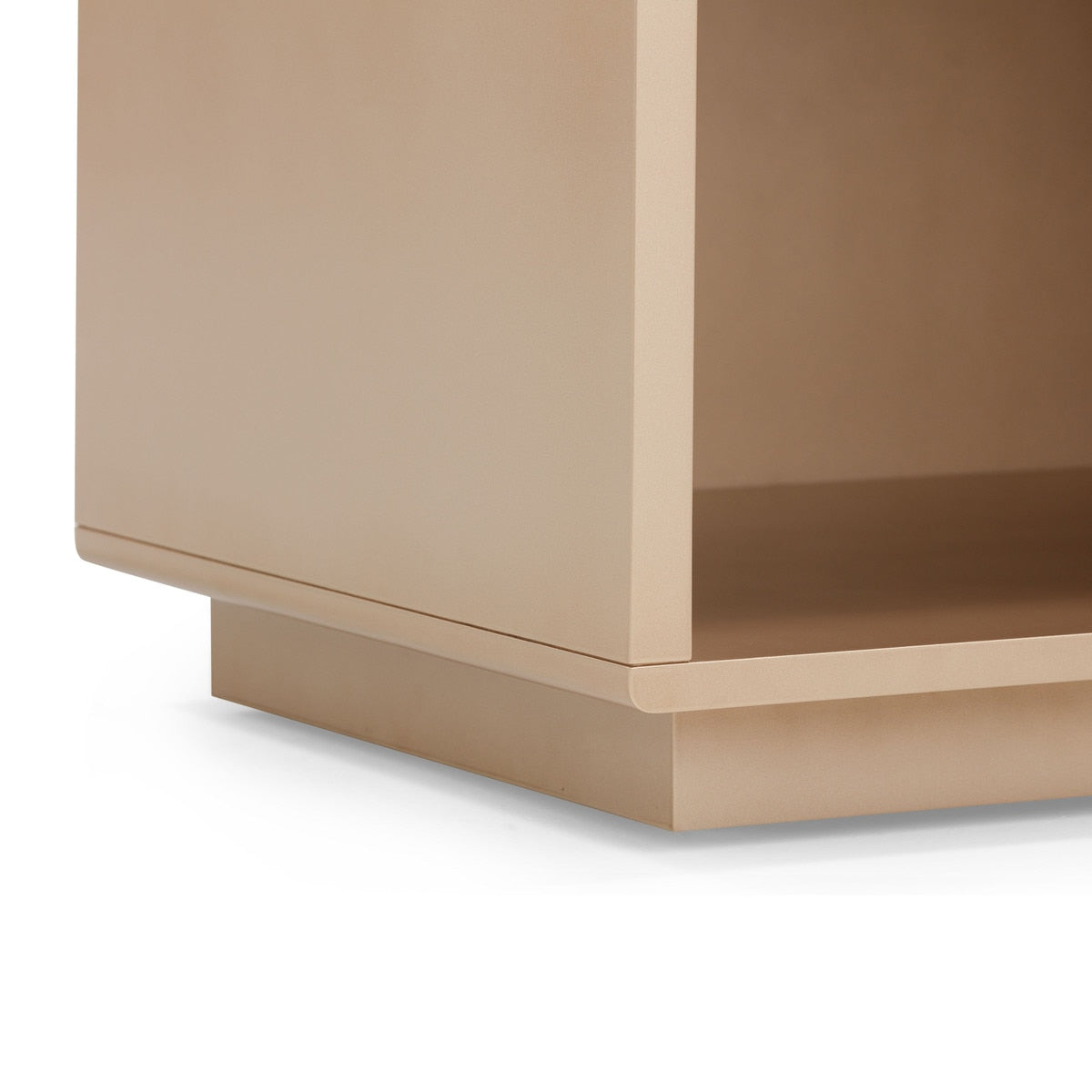 Francesca Art Deco Taupe Nightstand