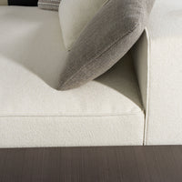 Nicole Modern Ivory Modular Sectional With Coffee Table