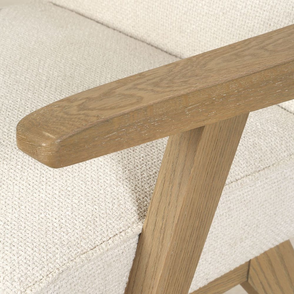 Marigold Snow & Oak Dining Arm Chair