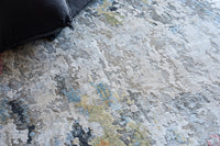 Audrina Silver/Grey/Coffee Artist's Area Rug