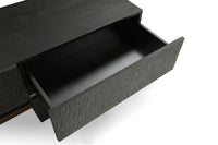 Shale Modern Black Ash + Brushed Gold TV Stand