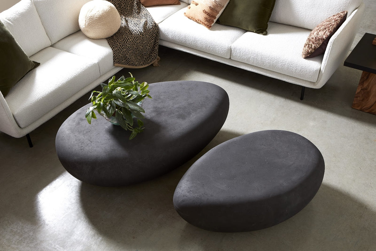 River Rock Large Charcoal Coffee Table