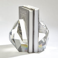 Cherie S/2 Clear Crystal Bookends