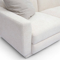 Arabella 95.7" Cream Chenille Modular Sofa