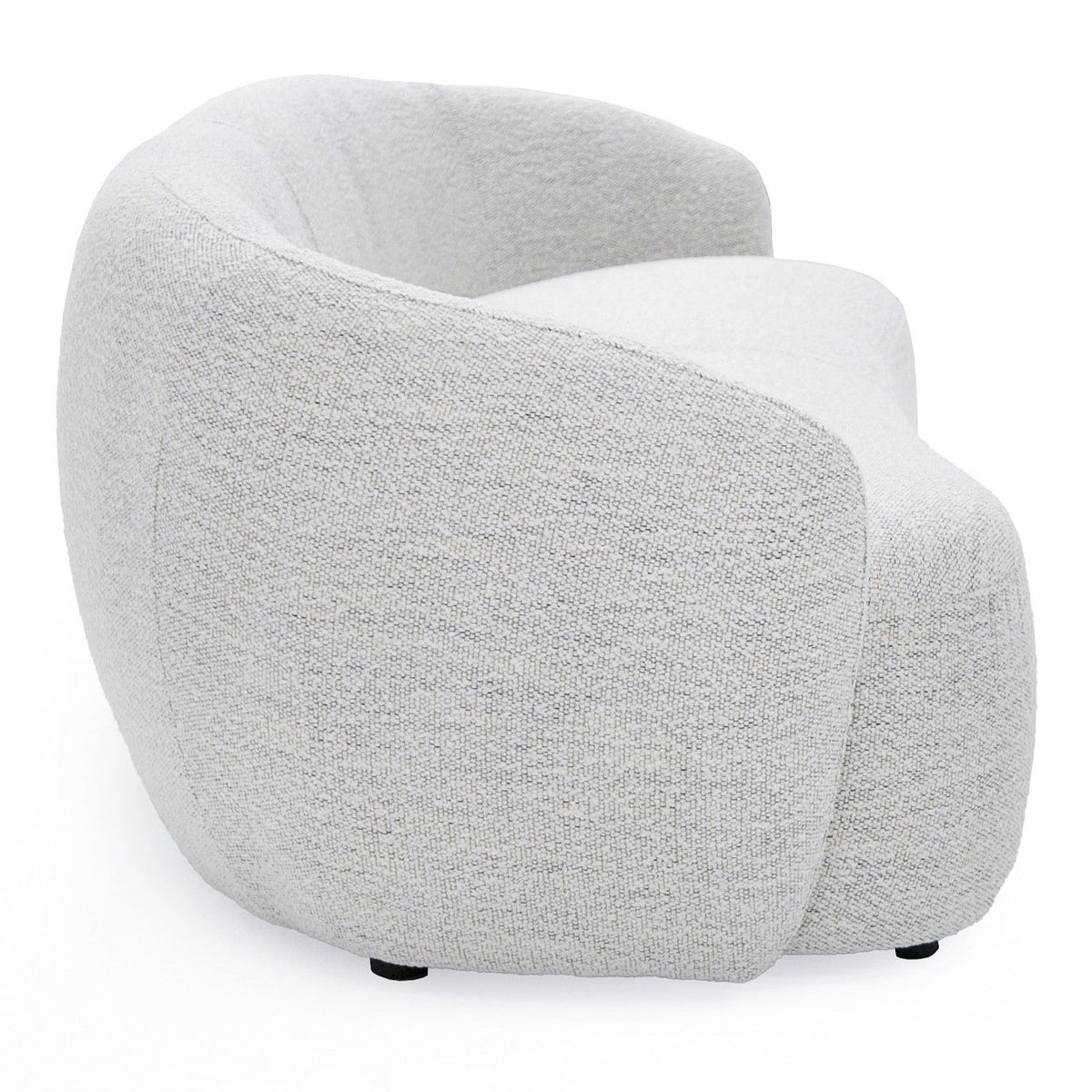 Fabia 90" Modern Off-White Fabric Sofa