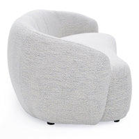 Fabia 90" Modern Off-White Fabric Sofa