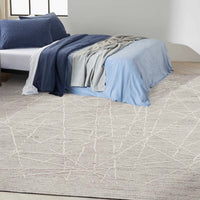 Alexis Modern Rrhythmic Grey Area Rug