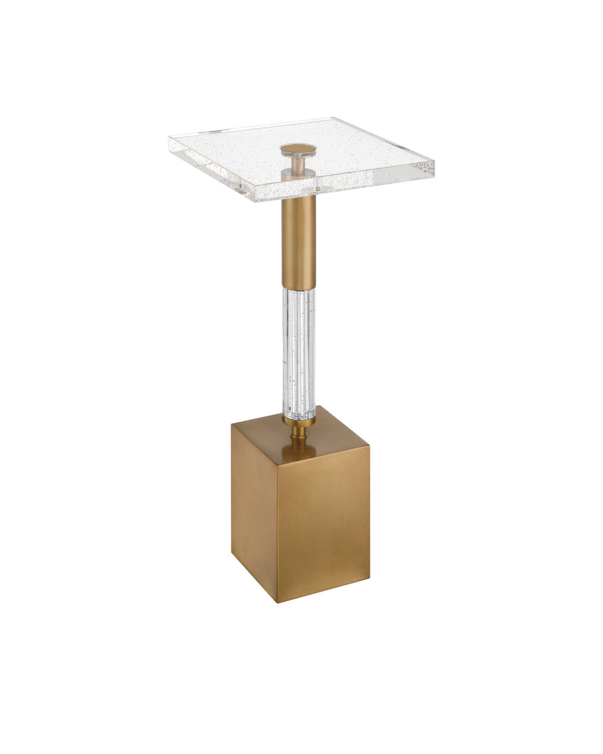 Adeline Crystal & Brass Martini Table
