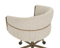 Olma Taupe Oatmeal & Bronze Desk Chair