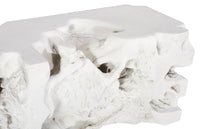 Wyn 59" Natural Indoor/Outdoor Off White Roman Bench