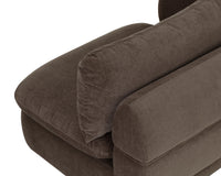Oressa Brown Modular Left Arm Chair