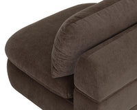 Oressa Brown Modular Armless Chair